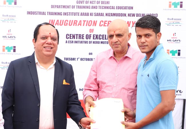 hero-motocorp-partners-with-department-of-training-technical-education-government-of-nct-of-delhi
