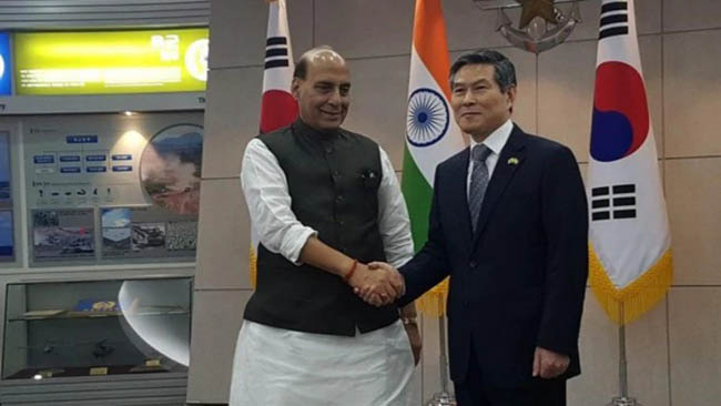 Raksha Mantri Shri Rajnath Singh holds second Annual Defence Dialogue with his French counterpart