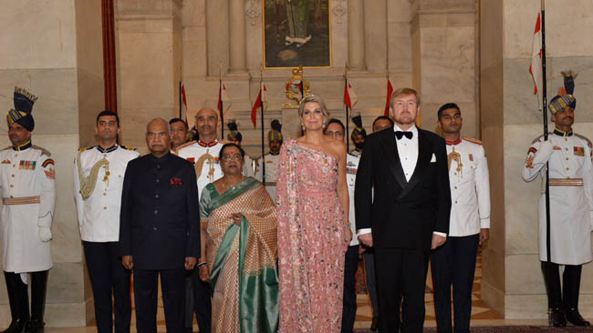 President Hosts King and Queen of Netherlands; Says Economic Partnership is A Key Pillar of India-Netherlands Bilateral Ties