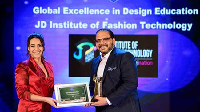 JD Institute Receives Global Excellence in Design Education Award by Times