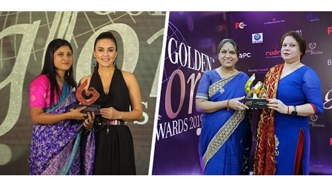 nayab-stores-awarded-for-bhagalpuri-silk-and-linen-sarees-at-brands-impact-golden-glory-awards