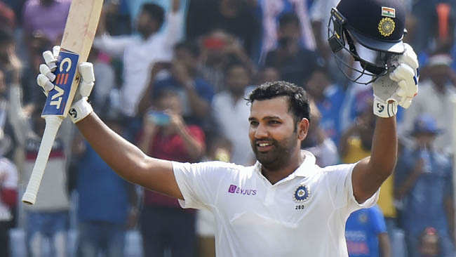 Rohit hits maiden Test double ton before Kohli's declaration at 497/9