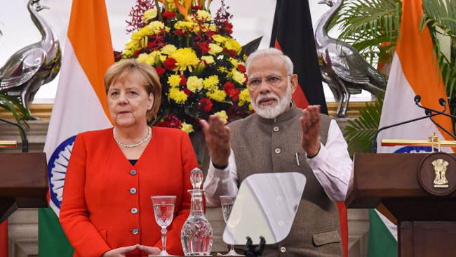 Prime Minister’s Statement at Joint Press Meet along with German Chancellor in New Delhi