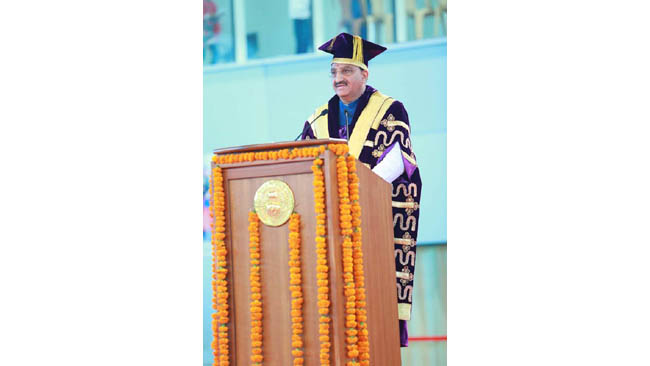 Union HRD Minister Shri Ramesh Pokhriyal ‘Nishank’ addresses the 96th annual convocation of Delhi University today