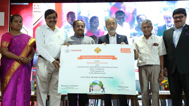 Toyota Kirloskar Motor partners with Roots Group of Companies to launch its first “Safety Model School” in Tamil Nadu