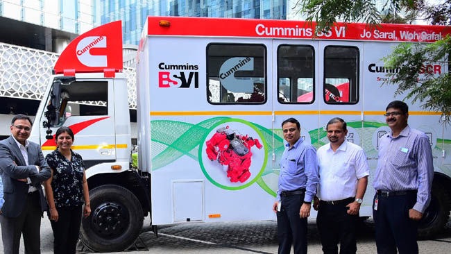 Cummins India flags off India’s first mobile training fleeton BS-VI technology