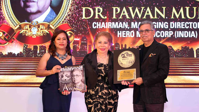 PAWAN MUNJAL INDUCTED INTO ASIA PACIFIC GOLF HALL OF FAME
