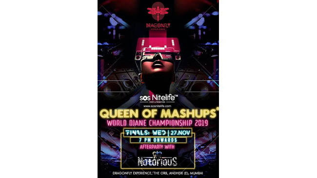 Queen of Mashups World DJane Championship' to be held on 27th November, 2019