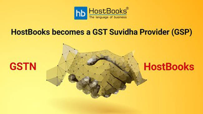 HostBooks Selected as GST Suvidha Provider (GSP) by GSTN