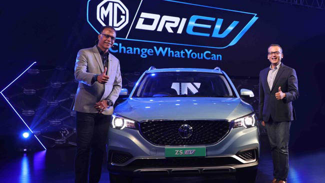 MG Motor unveils India’s First Pure Electric Internet SUV – the ZS EV