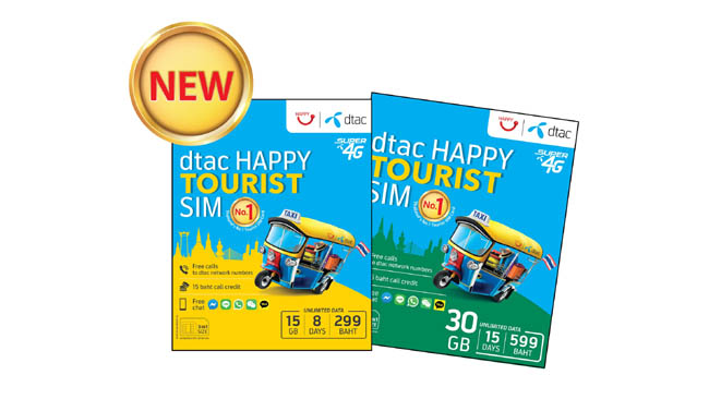 'dtac', most preferred tourist SIM in Thailand, introduces new 'dtac Happy Tourist SIM' for Indian visitors to Thailand