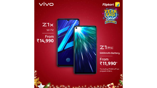 Enjoy Exciting Discounts on Your Favorite vivo Smartphones during Flipkart Year End Sale