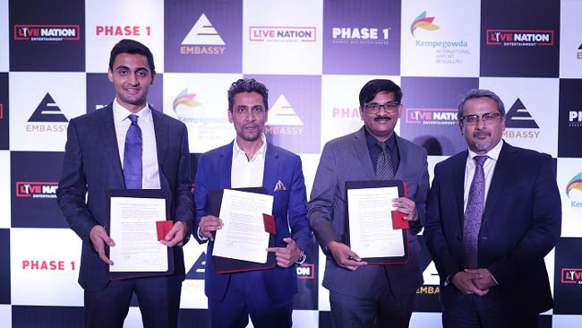 Phase 1 Experiences and Embassy Group Come Together to Develop a World-Class Concert and Experience Arena at BLR Airport