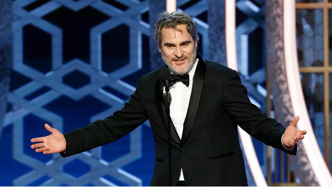 Joaquin Phoenix, Brad Pitt big winners at Golden Globes