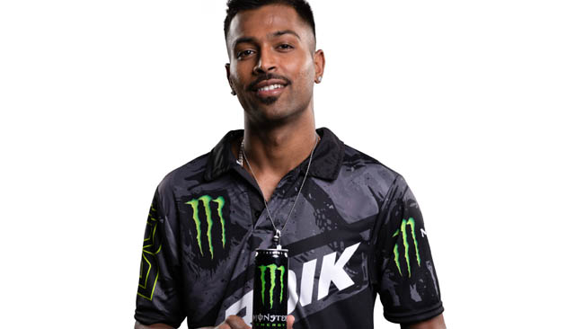 Monster Energy welcomes Indian cricketer Hardik Pandya to the team