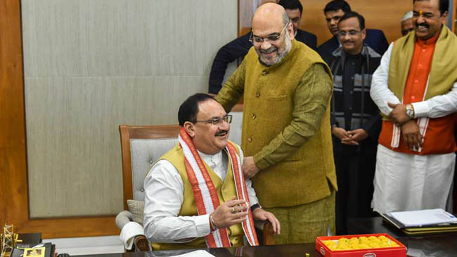 Nadda becomes BJP president; takes over from Amit Shah