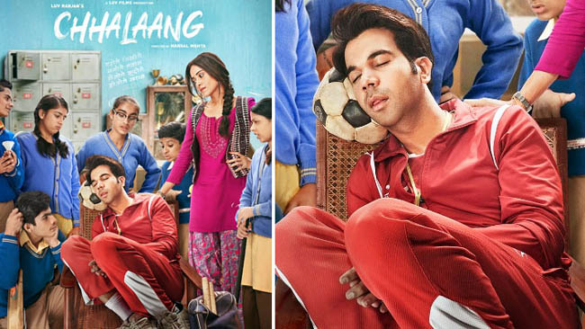 Chhalaang first look poster: Rajkummar Rao enjoys a much needed nap before he takes a big leap