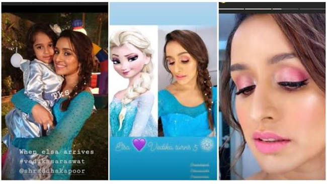 Shraddha Kapoor transforms into Disney princess Elsa for cousin’s birthday celebrations