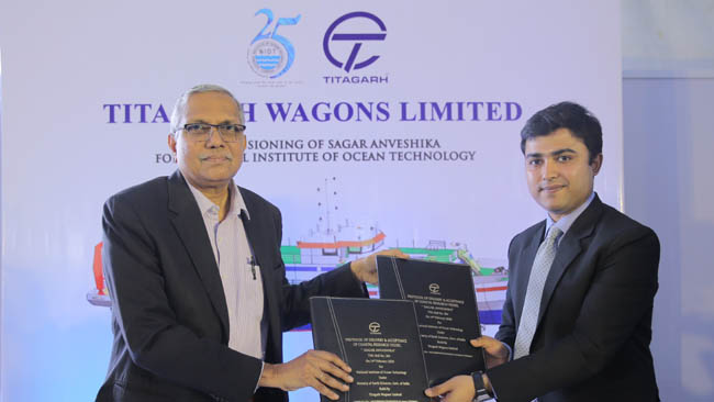 titagarh-wagons-augments-maritime-research-delivers-sagar-anveshika-to-national-institute-of-ocean-technology-ahead-of-schedule