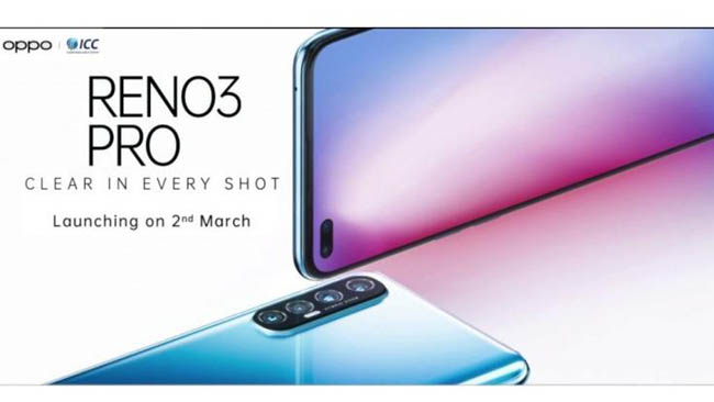 Oppo Reno 3 Pro India launch set for March 2
