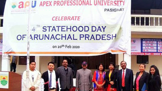 apex-professional-university-celebrates-arunachal-pradesh-34th-statehood-day
