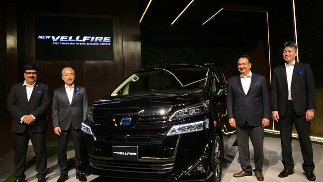 Toyota Kirloskar Motor Launches the New Luxurious Self-charging Hybrid Electric Vehicle in India- the Vellfire