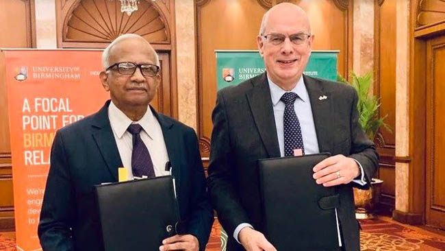 University of Birmingham Signs up for Strategic Research Vision in India