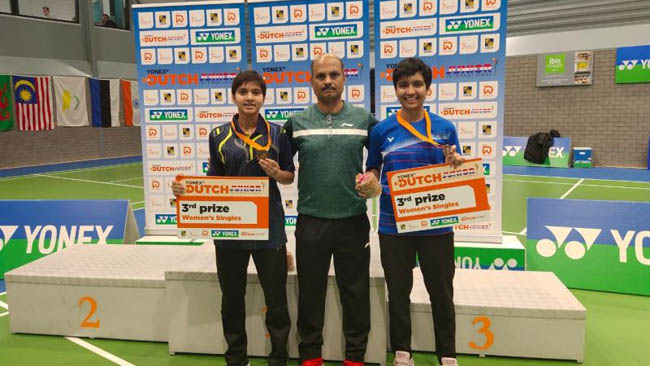 Mir, Mansi win bronze at Dutch Junior International