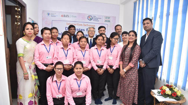 Ambassador of Japan to India visited IL&FS Skills Centre for the first-ever Indo-Japan Intern Training Programme in North-East
