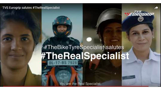 TVS Eurogrip's celebrates contribution of women with “#TheRealSpecialist” social media campaign