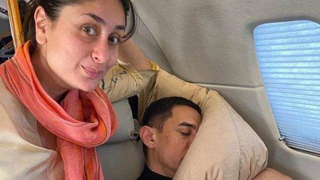 Kareena Kapoor shares cute pic with Aamir Khan on his birthday: ‘My favourite co-star is his pillow’