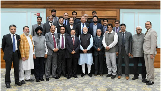 PM meets 24 member delegation from J&K’s Apni Party