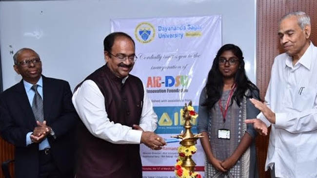 Dayananda Sagar University Collaborates with Atal Innovation Mission and NITI Aayog to Establish AIC-DSU InnovationLab