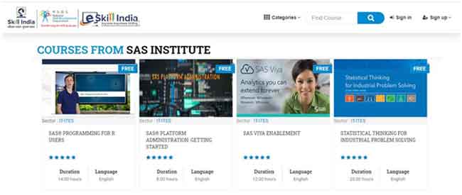 With over 400 courses to choose from, acquire new skills through  NSDC’s eSkill India portal