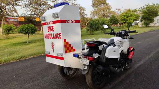 HERO MOTOCORP TO DONATE 60 FIRST-RESPONDER MOBILE AMBULANCES