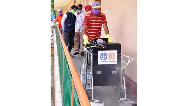 Scientists develop mobile indoor disinfection sprayer to combat COVID-19