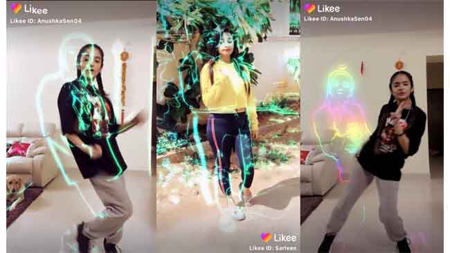 #Dancewithlight trends as Likee unveils new neon light Magic Stickers