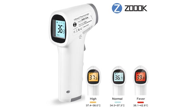 ZOOOK’s non-contact Infra Temp thermometer arrives, promises safer workplaces and households
