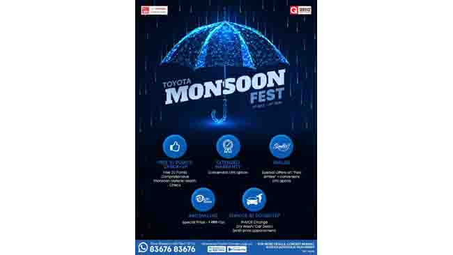 Toyota Kirloskar Motor Launches ‘Monsoon Fest’ Car Service Offers