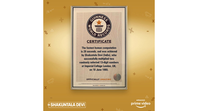 ahead-of-the-release-of-shakuntala-devi-guinness-world-records-awards-certificate-to-the-late-shakuntala-devi-for-fastest-human-computation