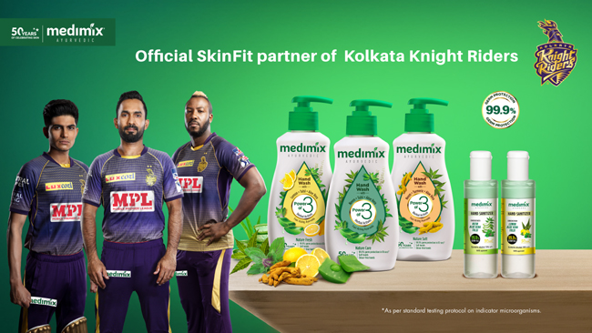 KOLKATA KNIGHT RIDERS (KKR) CHOOSES MEDIMIX AS THEIR OFFICIAL SKINFIT AND HYGIENE PARTNER FOR IPL 2020!