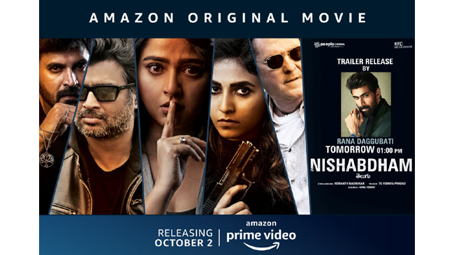 Amazon Prime Video unveils the trailer of R Madhavan and Anushka Shetty’s much awaited Telugu suspense thriller