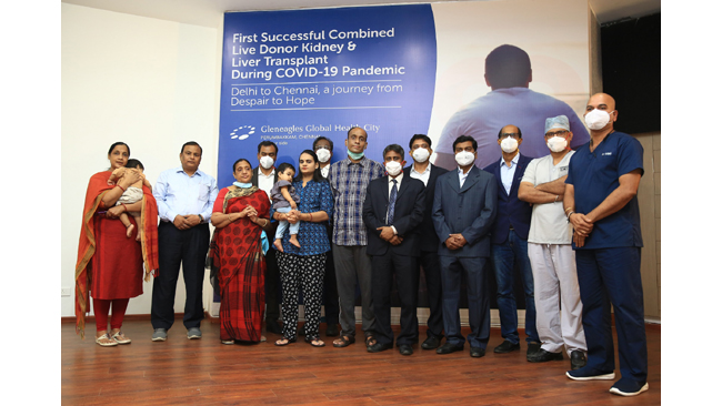 FIRST SUCCESSFUL COMBINED LIVER AND KIDNEY TRANSPLANT (LIVE DONOR) IN INDIA DURING PANDEMIC