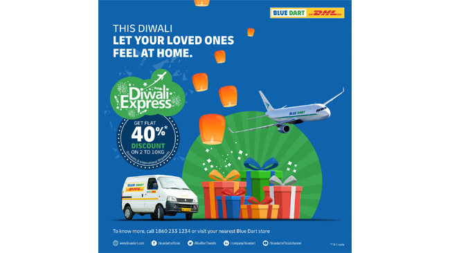 This Festive Season, celebrate your Diwali with Blue Dart’s Diwali Express