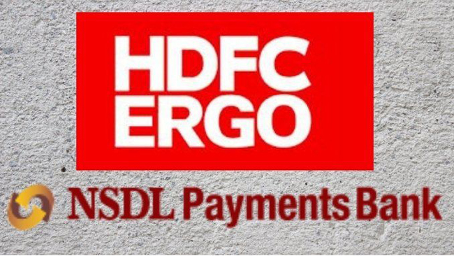 NSDL PAYMENTS BANK JOINS HANDS WITH HDFC ERGO TO OFFER CUSTOMISED INSURANCE SOLUTIONS TO CUSTOMERS