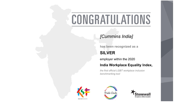 cummins-india-has-been-recognized-as-a-silver-employer-within-the-2020-india-workplace-equality-index