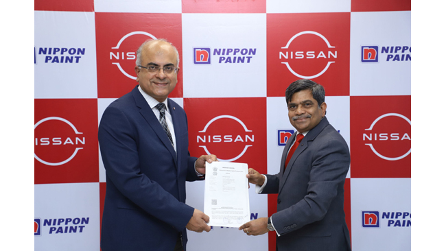nippon-paint-nissan-motor-india-collaborate-exclusively-for-paint-supplies-under-unique-drop-shipment-process