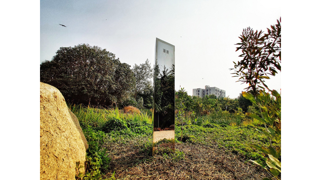 Monolith Installation at Forest Park in Ahmedabad by Symphony Ltd was an initiative to promote nature and sustainability in India