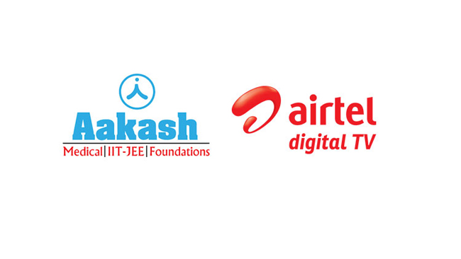 Aakash Educational Services Limited partners with Airtel DTH