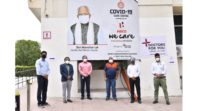 HERO MOTOCORP & GURUGRAM DISTRICT ADMINISTRATION PARTNER TO SET-UP 100-BED COVID-19 CARE CENTRE